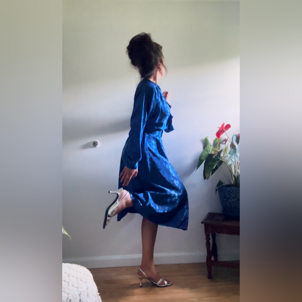 Vintage Alison Peter’s Blue Party Dress